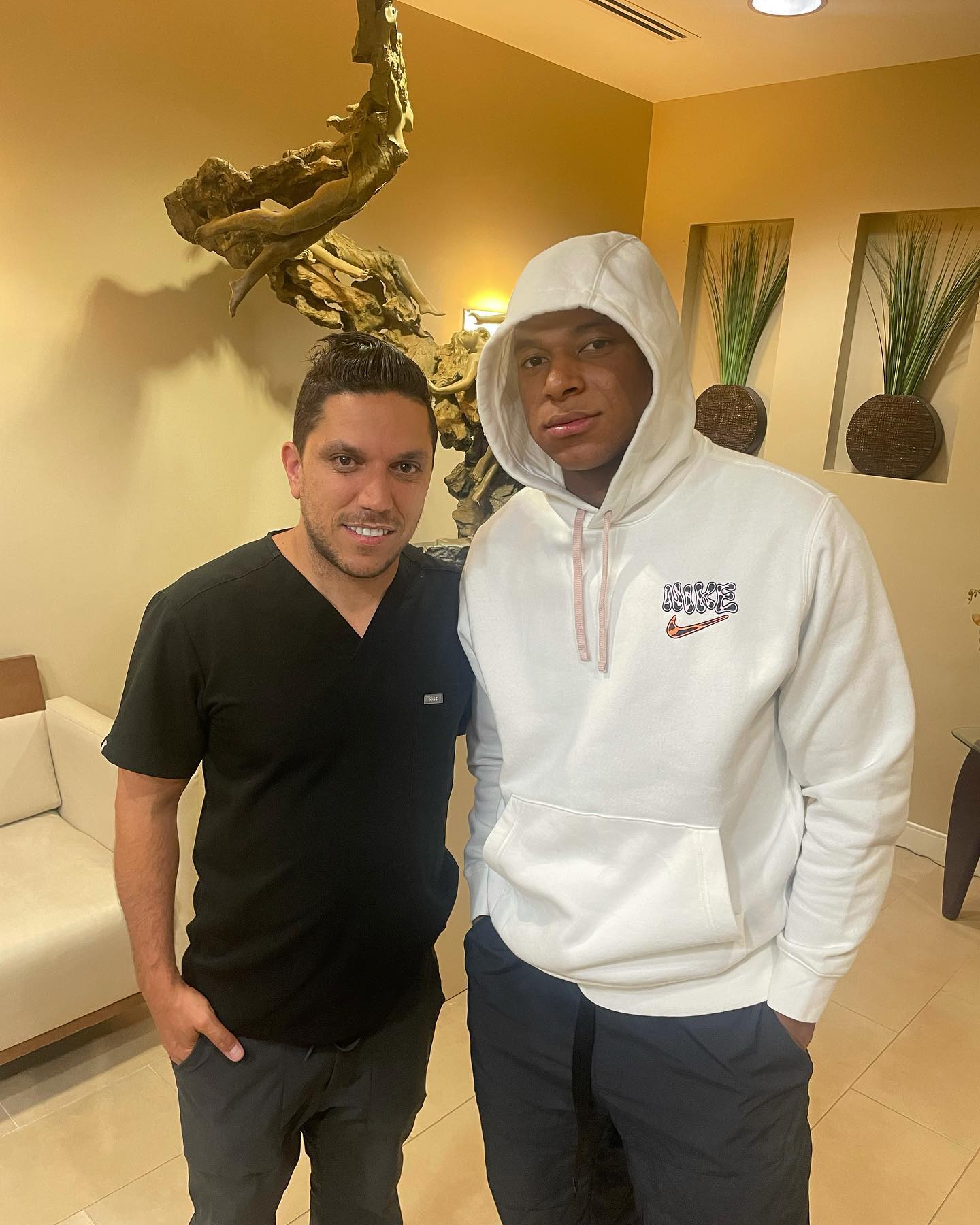 Dr. Zakhor with Kylian Mbappé
